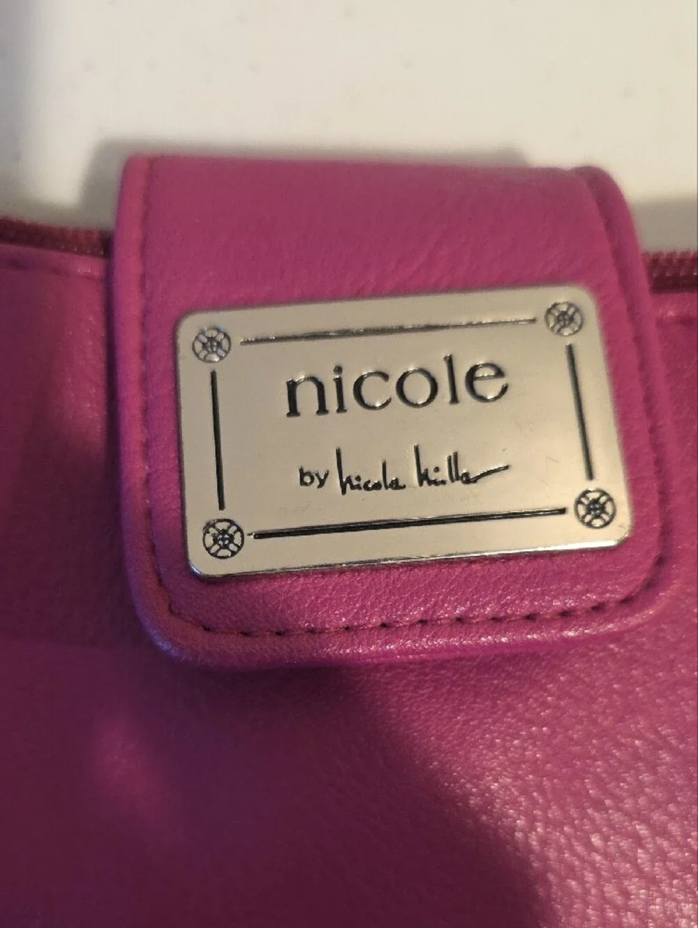 Nicole by Nicole Miller Bright Pink Crossbody Bag